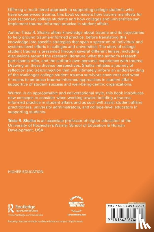 Shalka, Tricia R. - Cultivating Trauma-Informed Practice in Student Affairs
