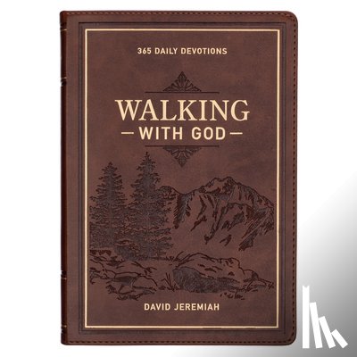 Jeremiah, David - Devotional Walking with God Large Print Faux Leather
