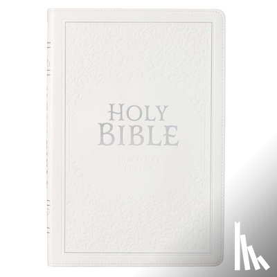 Christian Art Gifts - KJV Bible Thinline Large Print (Faux Leather, White)