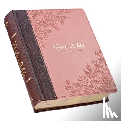 Christian Art Gifts - KJV Holy Bible, Note-Taking Bible, Faux Leather Hardcover - King James Version, Brown/Pink