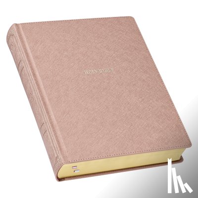 Christian Art Gifts - KJV Holy Bible, Large Print Note-Taking Bible, Faux Leather Hardcover - King James Version, Pearlescent Mauve