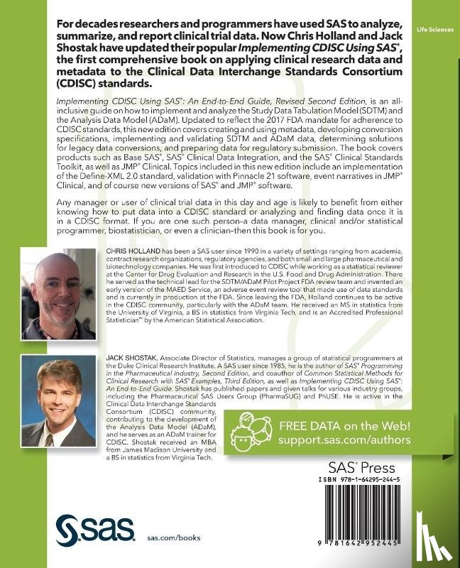 Holland, Chris, Shostak, Jack - Implementing CDISC Using SAS
