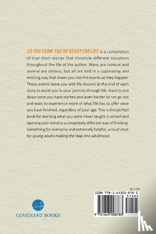 Black, Ralph a - So You Think You're Ready for Life