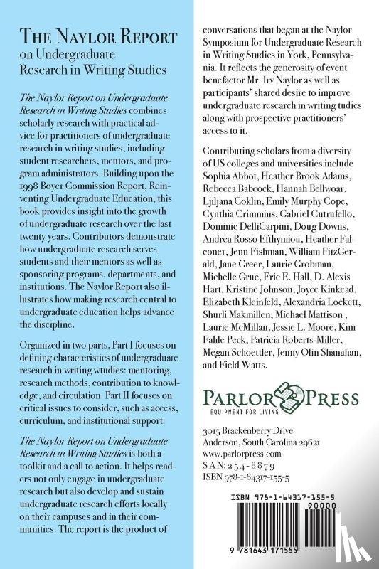  - The Naylor Report on Undergraduate Research in Writing Studies
