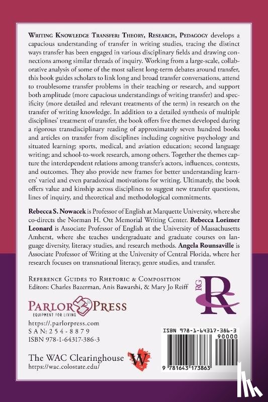 Nowacek, Rebecca S., Lorimer Leonard, Rebecca, Rounsaville, Angela - Writing Knowledge Transfer