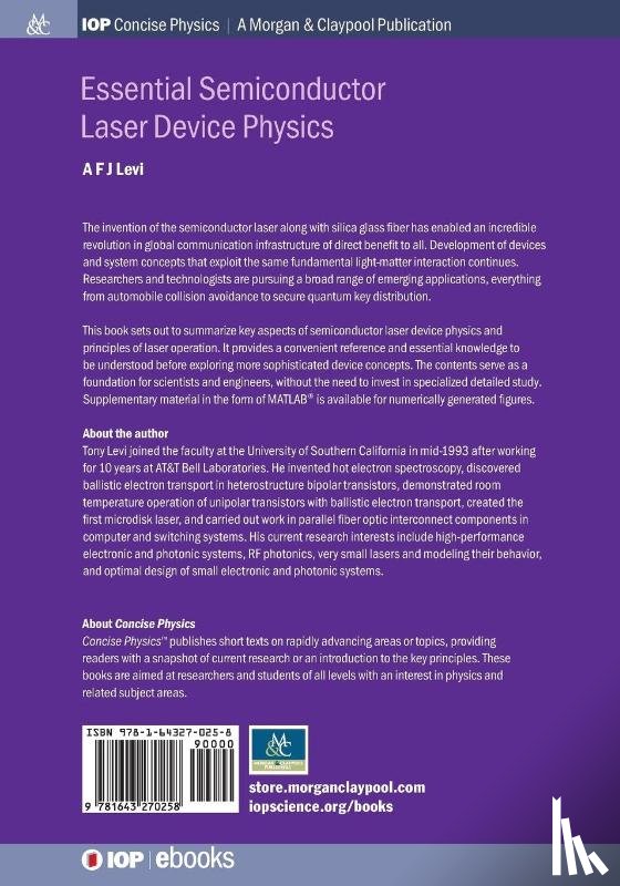 A.F.J. Levi - Essential Semiconductor Laser Physics