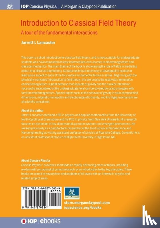 Jarrett L. Lancaster - Introduction to Classical Field Theory