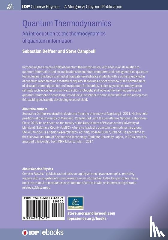 Sebastian Deffner, Steve Campbell - Quantum Thermodynamics