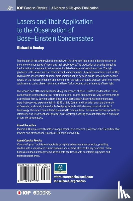 Dunlap, Richard A - Lasers and Their Application to the Observation of Bose-Einstein Condensates