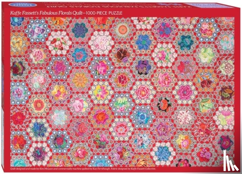 Fassett, Kaffe - Kaffe Fassett's Fabulous Florals Quilt Jigsaw Puzzle for Adults: 1000 Pieces, Dimensions 29.5 X 19.7