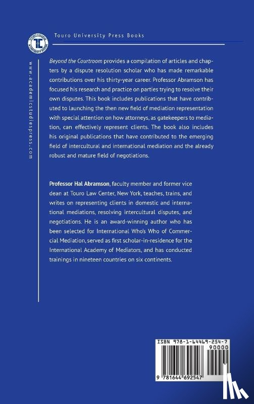 Abramson, Hal - Beyond the Courtroom