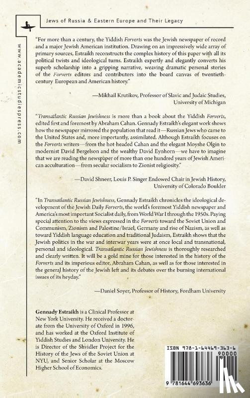 Estraikh, Gennady - Transatlantic Russian Jewishness