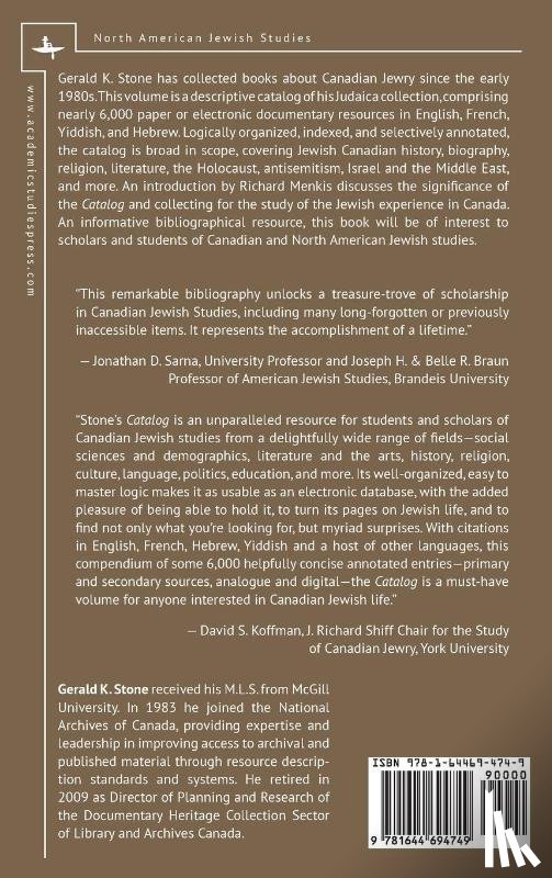 Stone, Gerald K. - Catalog of the Gerald K. Stone Collection of Judaica