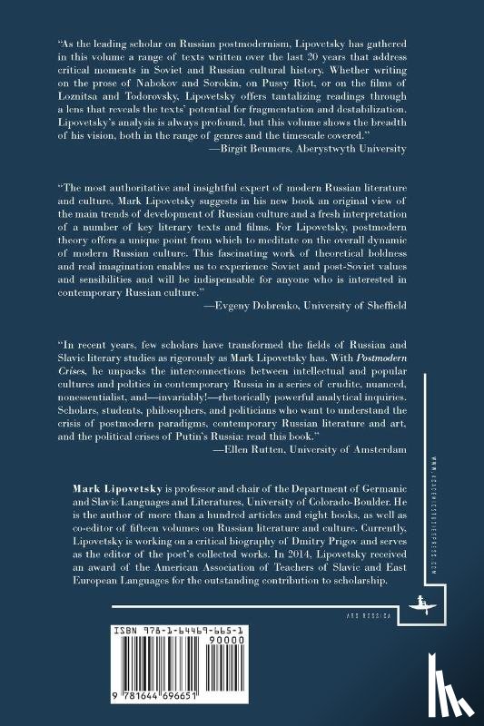 Lipovetsky, Mark - Postmodern Crises