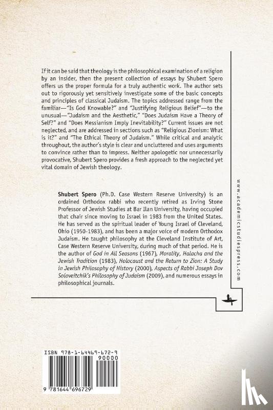 Spero, Shubert - New Perspectives in Theology of Judaism