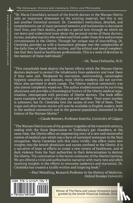 Ciesielska, Maria - The Doctors of the Warsaw Ghetto