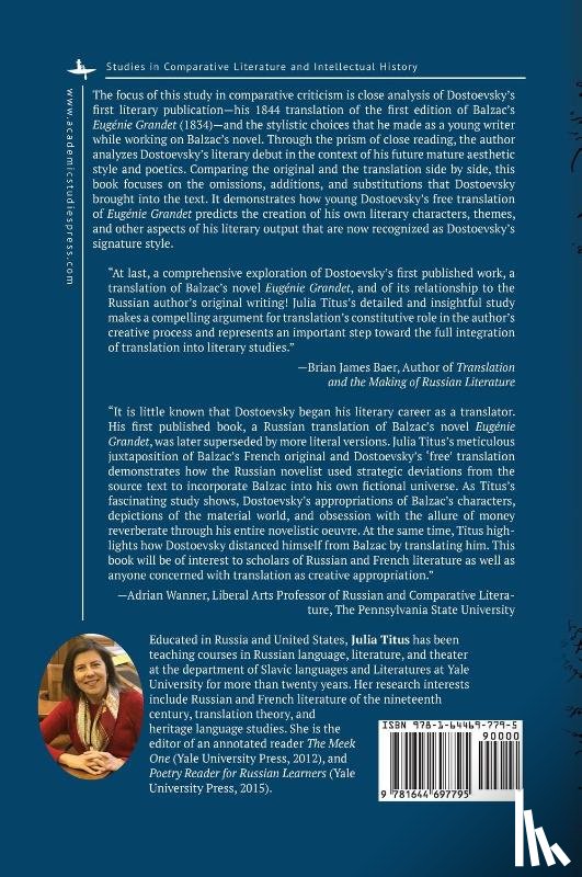 Titus, Julia - Dostoevsky as a Translator of Balzac