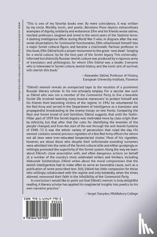 Etkind, Efim - Barcelona Prose