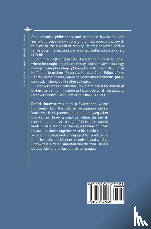 Horowitz, Daniel - Leibowitz or God's Absence