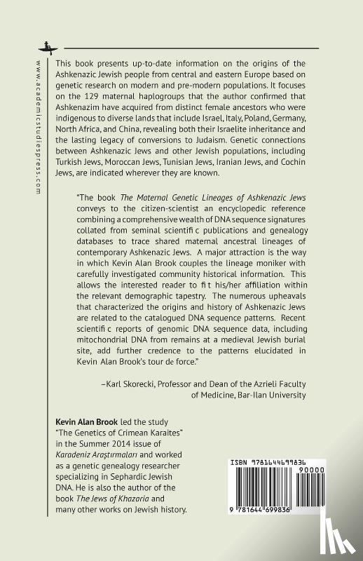Alan Brook, Kevin - The Maternal Genetic Lineages of Ashkenazic Jews