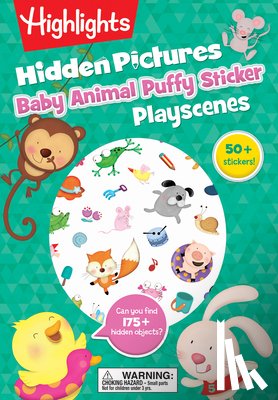 Highlights - Baby Animal Hidden Pictures Puffy Sticker Playscenes