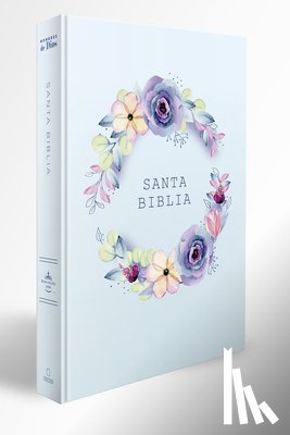 Reina Valera Revisada 1960 - Biblia Rvr 1960 Letra Grande, Manual, Tapa Dura Con Nombres de Dios, Flores Azul / Spanish Bible Rvr 1960 Handy Size, Lp, Hc with Names of God, Blue F