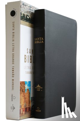 Reina Valera Revisada 1960 - Biblia Rvr 1960 Letra Grande Tamaño Manual, Piel Premier Negro / Spanish Bible Rvr 1960 Handy Size Large Print Bonded Leather Black