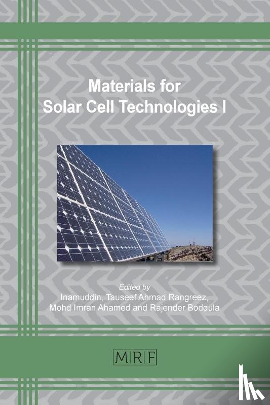  - Materials for Solar Cell Technologies I