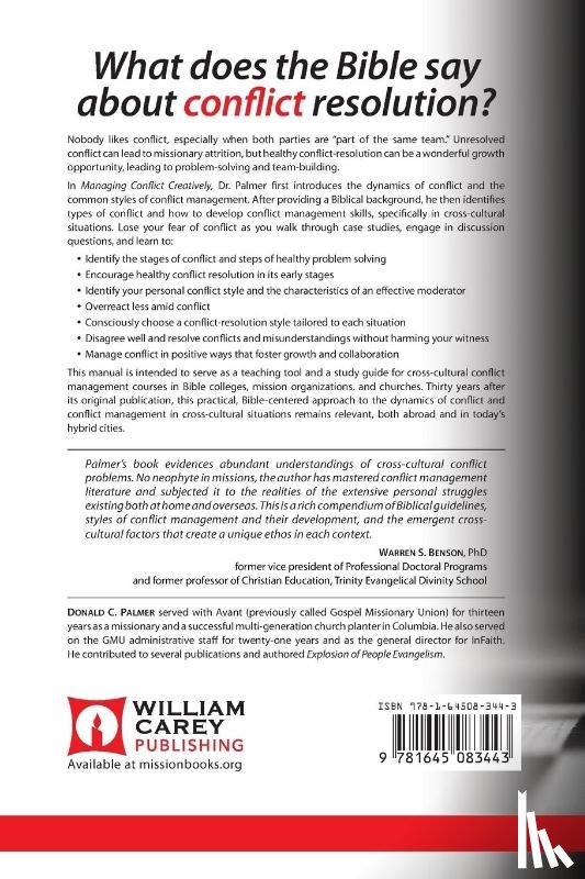 Palmer, Donald C - Managing Conflict Creatively (30th Anniversary Edition)