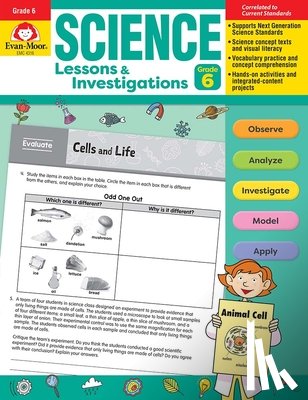 Evan-Moor Educational Publishers - Science Lessons and Investigations, Grade 6 Teacher Resource