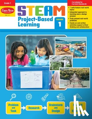 Evan-Moor Educational Publishers - Steam Project-Based Learning, Grade 1 Teacher Resource