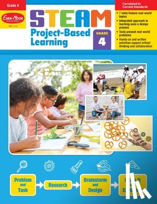 Evan-Moor Educational Publishers - Steam Project-Based Learning, Grade 4 Teacher Resource