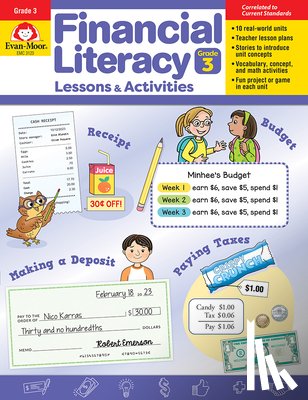 Evan-Moor Educational Publishers - Financial Literacy Lessons and Activities, Grade 3 Teacher Resource
