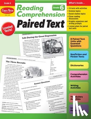 Evan-Moor Educational Publishers - Reading Comprehension: Paired Text, Grade 6 Teacher Resource