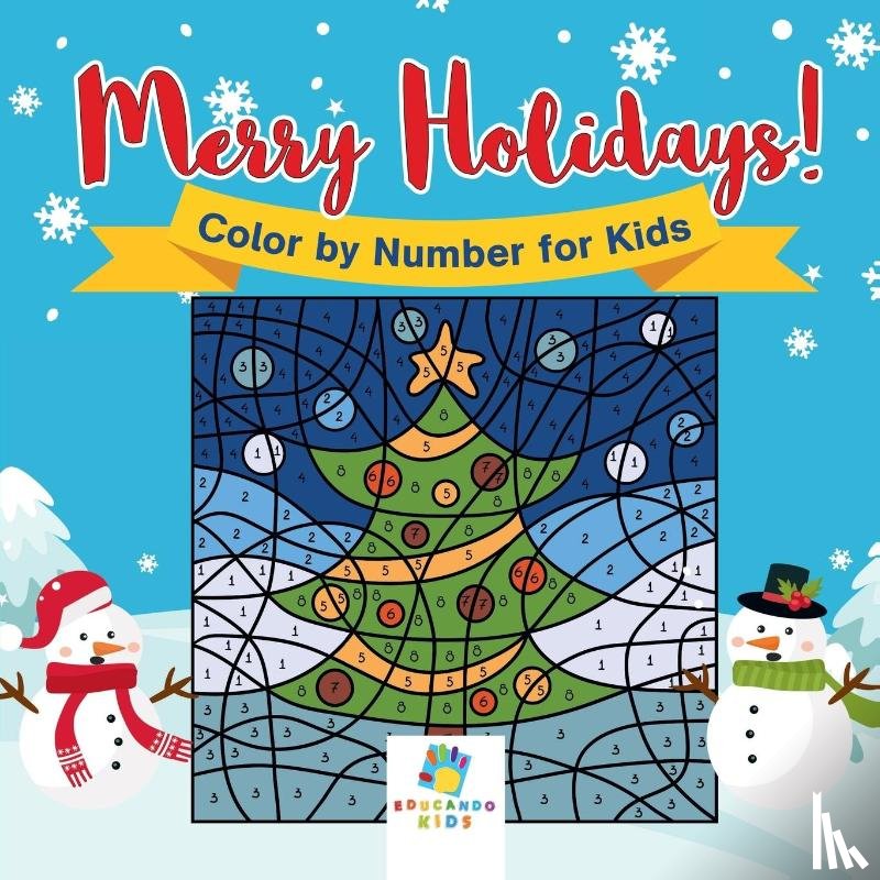 Educando Kids - Merry Holidays! Color by Number for Kids