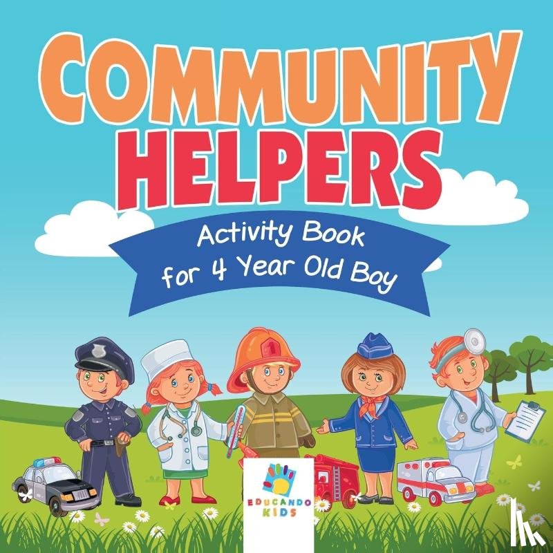 Educando Kids - Community Helpers Activity Book for 4 Year Old Boy