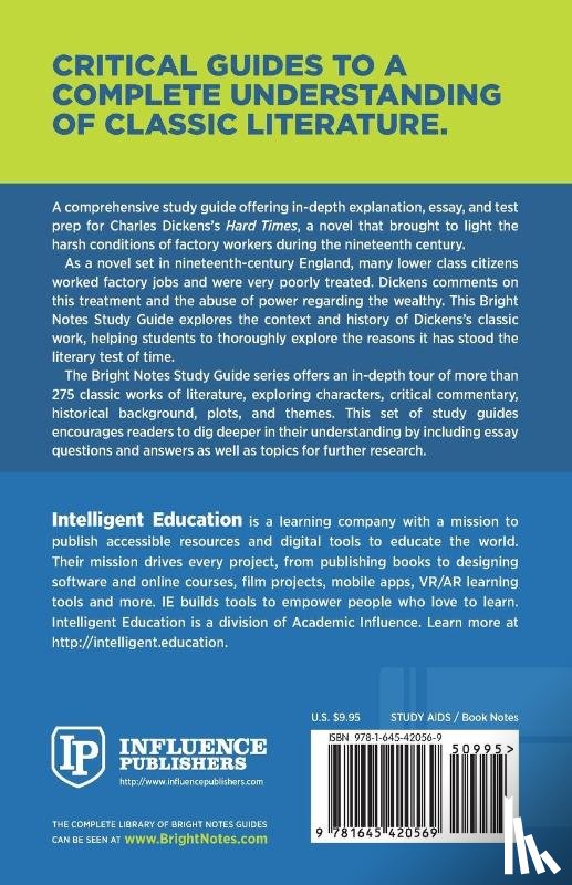 Intelligent Education - Study Guide to Hard Times by Charles Dickens