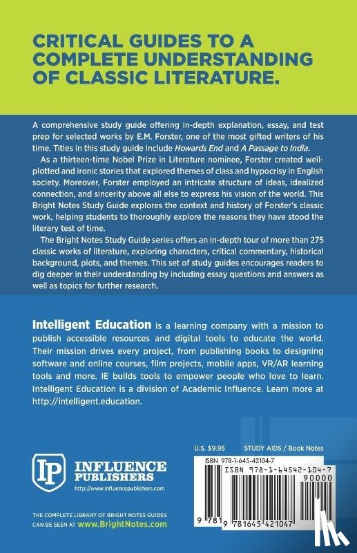 Intelligent Education - Study Guide to Howards End and A Passage to India by E.M. Forster