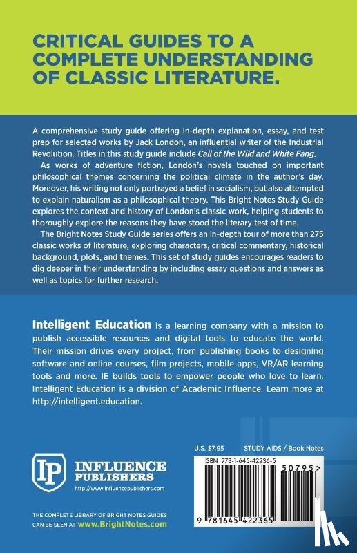 Intelligent Education - Study Guide to Call of the Wild and White Fang by Jack London