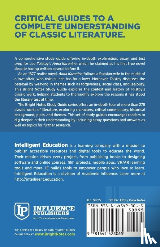 Intelligent Education - Study Guide to Anna Karenina by Leo Tolstoy