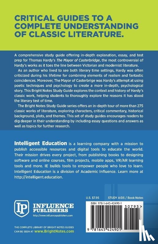 Intelligent Education - Study Guide to The Mayor of Casterbridge by Thomas Hardy