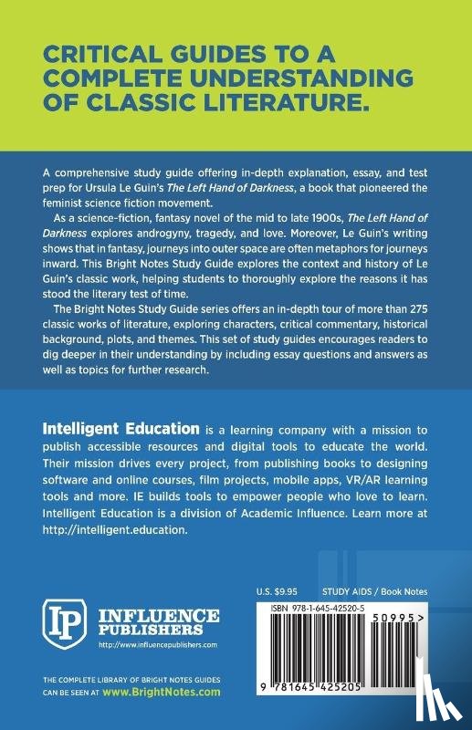 Intelligent Education - Study Guide to The Left Hand of Darkness by Ursula Le Guin