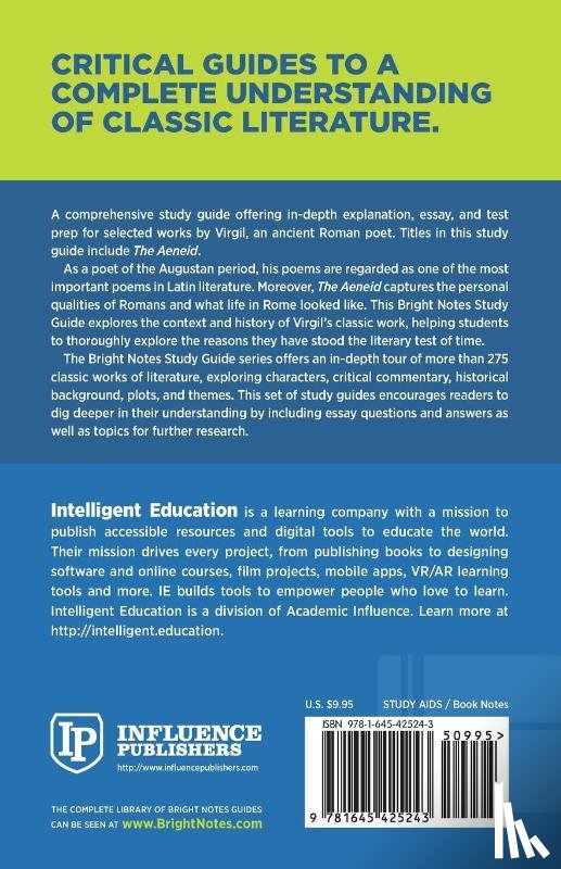 Intelligent Education - Study Guide to The Aeneid by Virgil