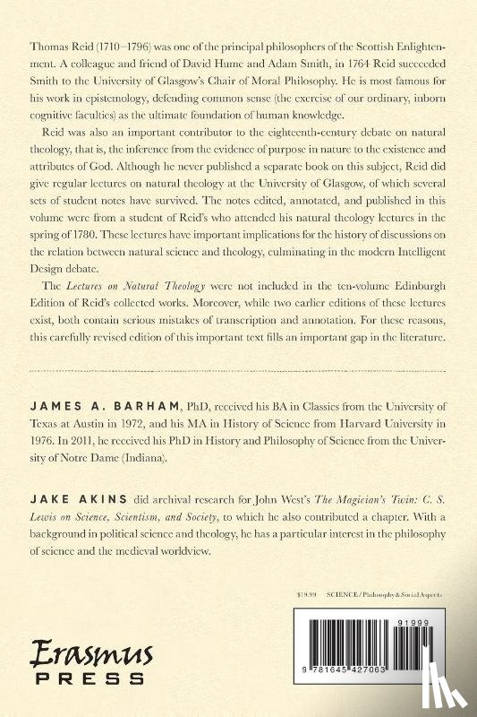 Reid, Thomas - Lectures on Natural Theology