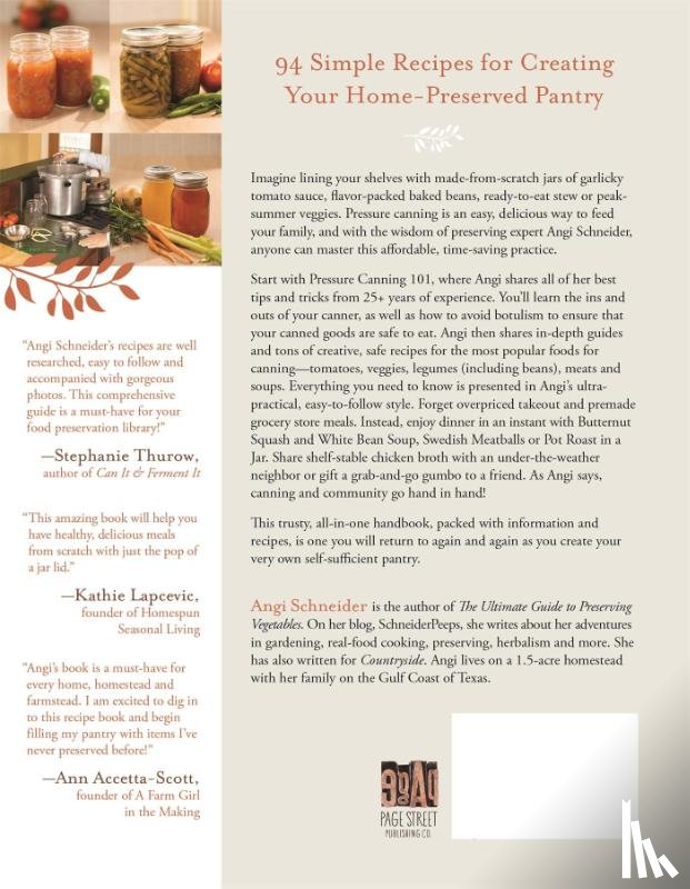 Schneider, Angi - Pressure Canning for Beginners