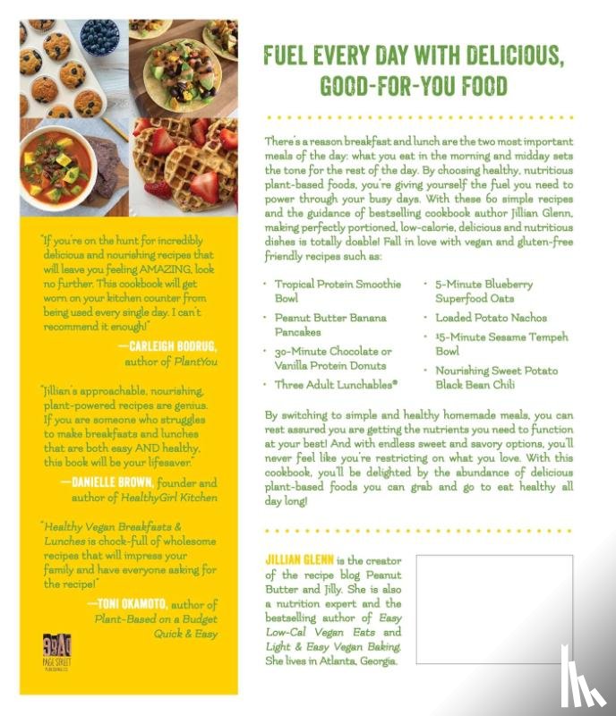 Glenn, Jillian - Healthy Vegan Breakfasts & Lunches
