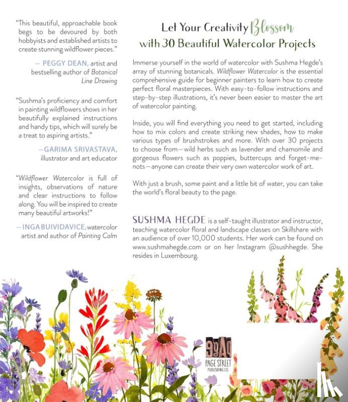 Hegde, Sushma - Wildflower Watercolor