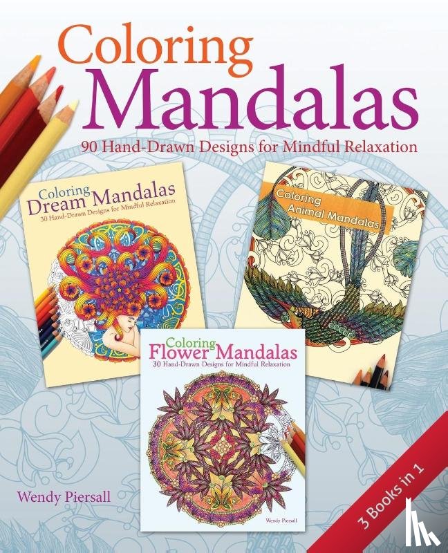 Piersall, Wendy - Coloring Mandalas 3-in-1 Pack