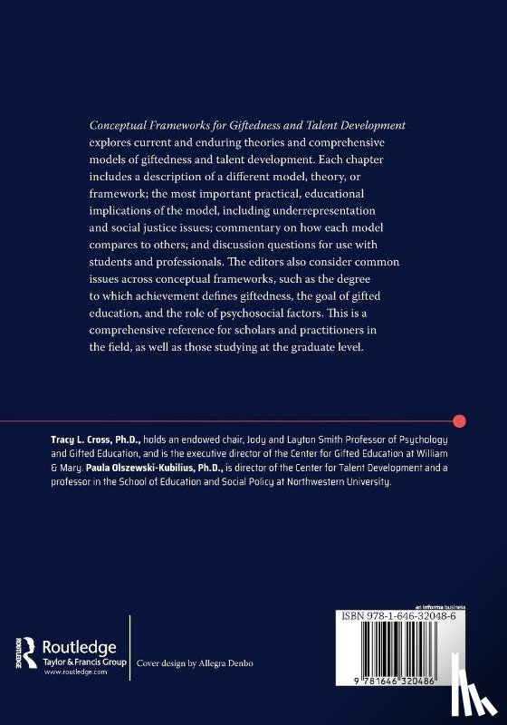  - Conceptual Frameworks for Giftedness and Talent Development