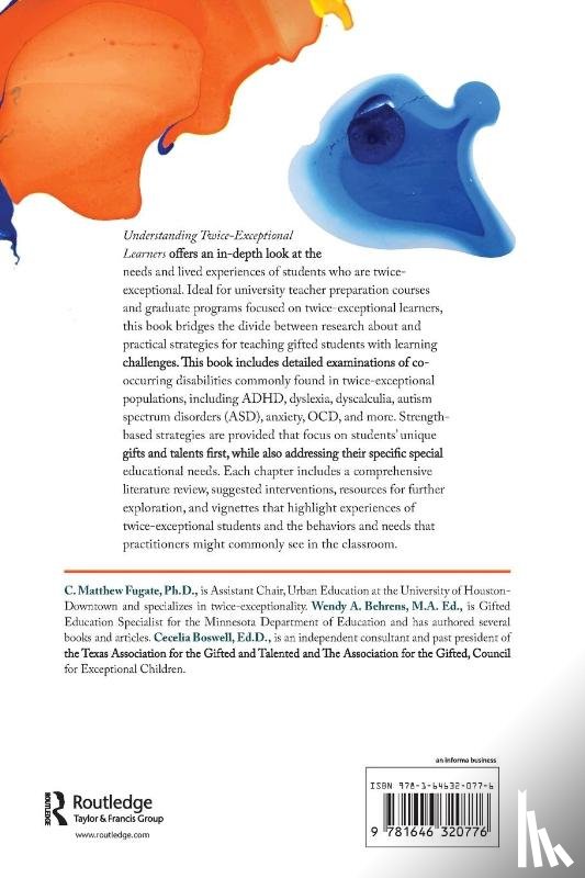 Fugate, C. Matthew, Behrens, Wendy, Boswell, Cecelia - Understanding Twice-Exceptional Learners